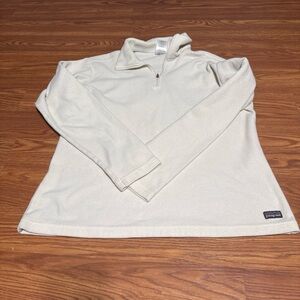 Patagonia Men's Off-White Zip-Up Sweater